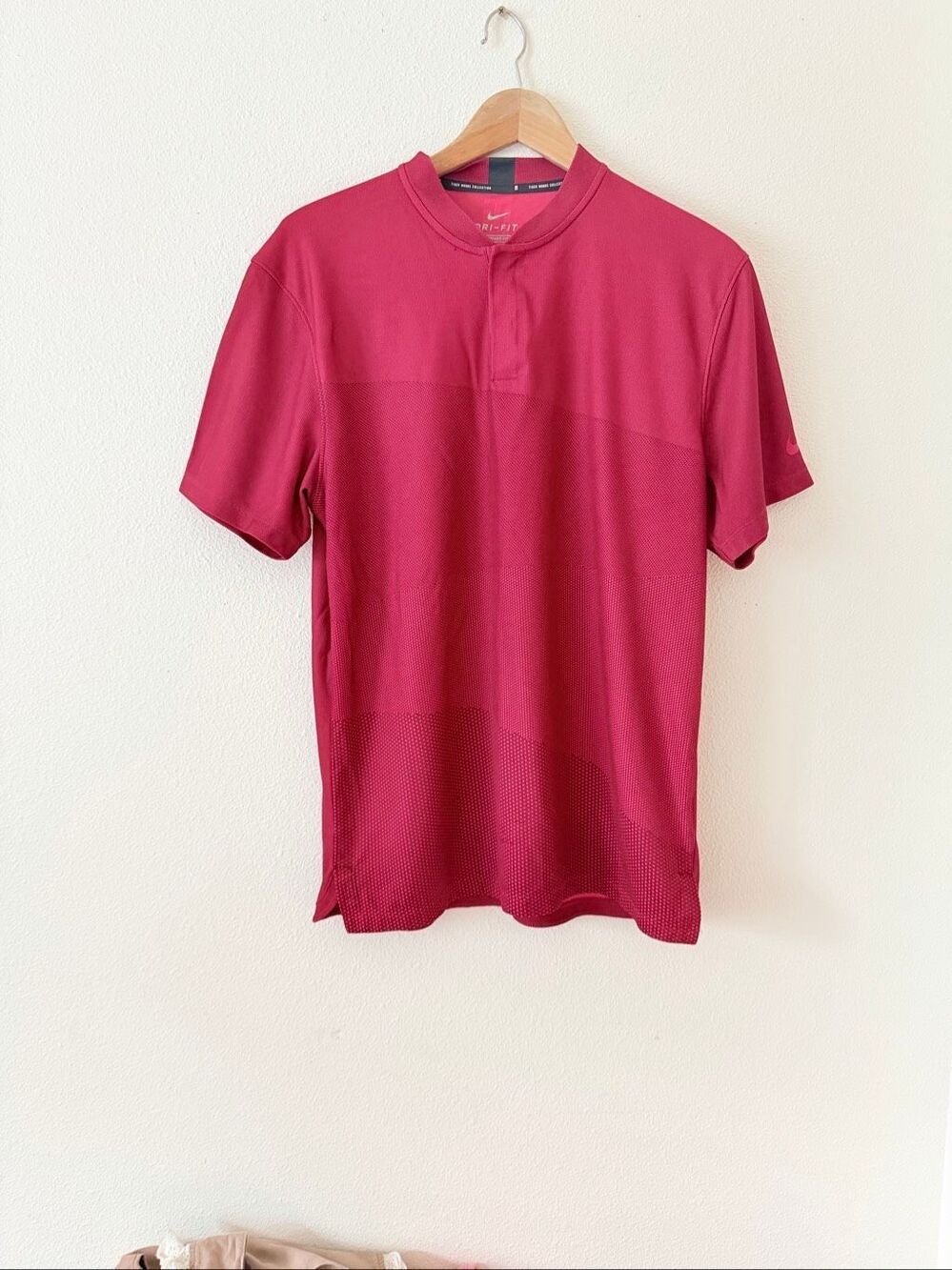 Nike Dri-Fit TW Collection Tiger Woods Golf Polo Shirt CT3799-687 Men’s Red Sz M